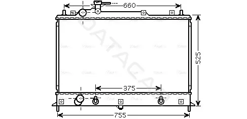 Радиатор охлаждения AVA MZ2210