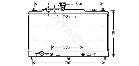 Радиатор охлаждения AVA MZ2223