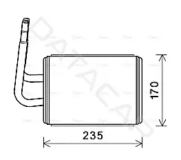 Радиатор печки AVA MZA6268