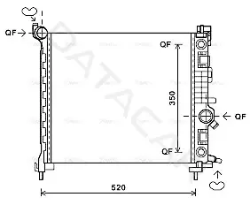 Радиатор охлаждения AVA OL2567