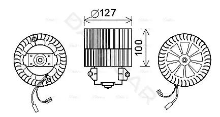 Моторчик печки AVA OL8633