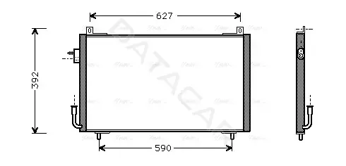Радиатор кондиционера AVA PE5192
