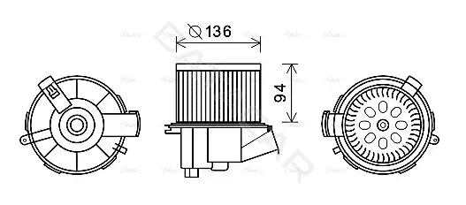 Моторчик печки AVA PE8387