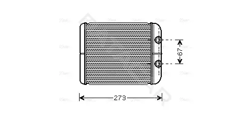 Радиатор печки AVA RT6343
