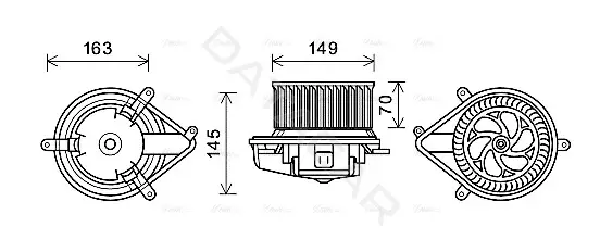 Моторчик печки AVA RT8512
