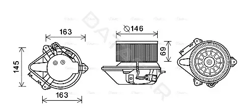 Моторчик печки AVA RT8584