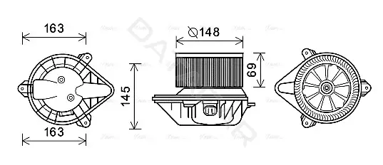 Моторчик печки AVA RT8587