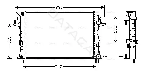 Радиатор охлаждения AVA RTA2292