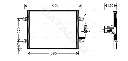 Радиатор кондиционера AVA RTA5256