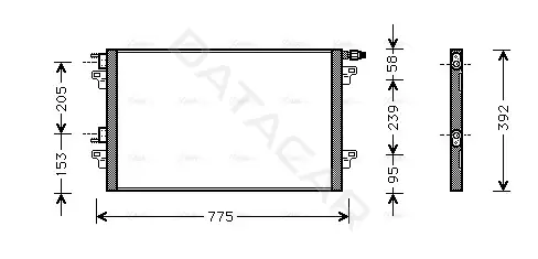 Радиатор кондиционера AVA RTA5280