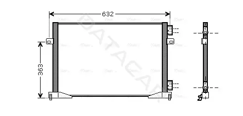 Радиатор кондиционера AVA RTA5400