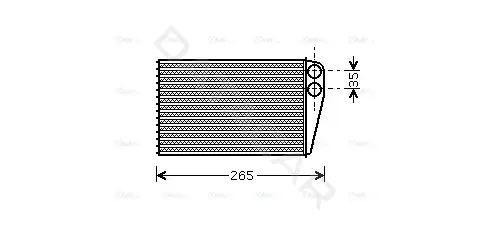 Радиатор печки AVA RTA6354