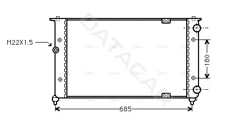 Радиатор охлаждения AVA ST2021