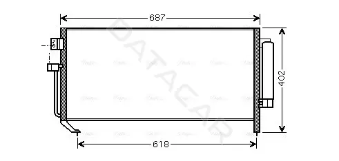 Радиатор кондиционера AVA SU5060D