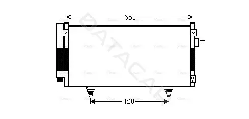 Радиатор кондиционера AVA SU5077D