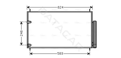 Радиатор кондиционера AVA TOA5405D