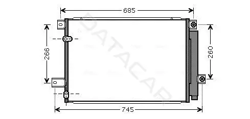 Радиатор кондиционера AVA TOA5409D