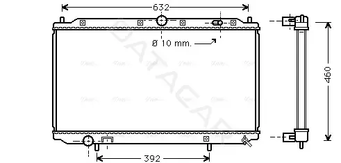 Радиатор охлаждения AVA VO2124