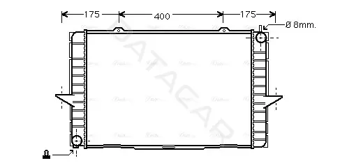 Радиатор охлаждения AVA VO2148