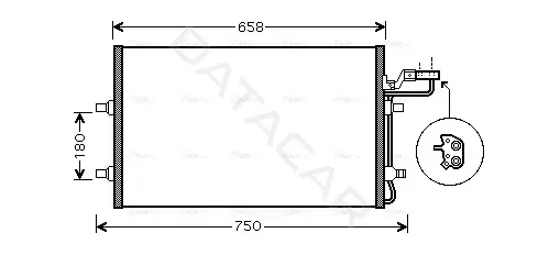 Радиатор кондиционера AVA VO5140