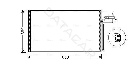 Радиатор кондиционера AVA VOA5150