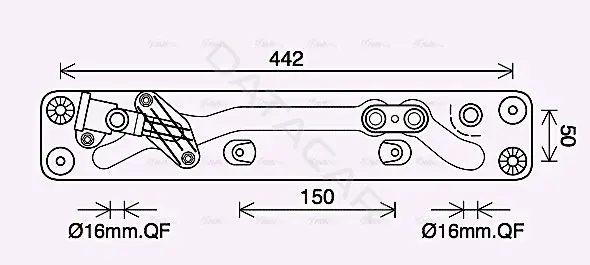 Радиатор АКПП AVA BW3573