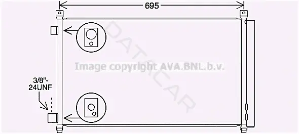Радиатор кондиционера AVA DN5456D