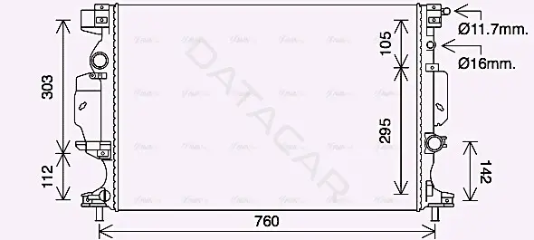 Радиатор охлаждения AVA FD2642