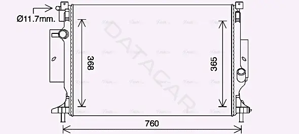 Радиатор охлаждения AVA FD2643