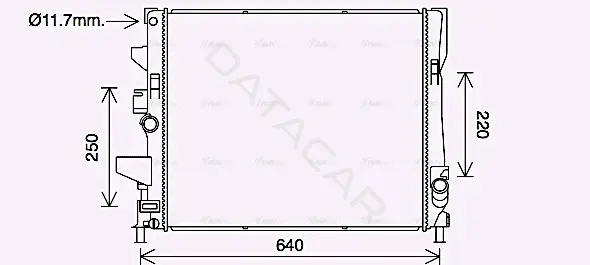Радиатор охлаждения AVA FD2644