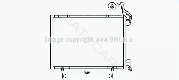Радиатор кондиционера AVA FD5640