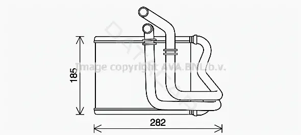Радиатор печки AVA HY6461