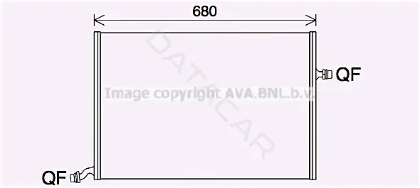 Радиатор охлаждения AVA MS2712
