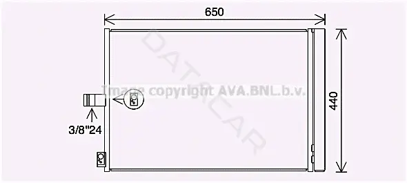 Радиатор кондиционера AVA MS5700D