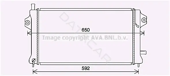 Радиатор охлаждения AVA MT2270