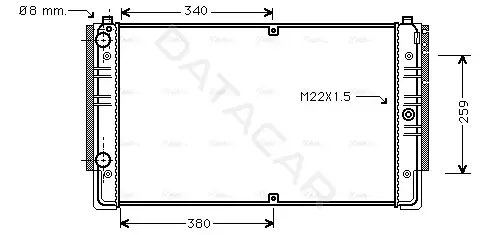 Радиатор охлаждения AVA VNA2149