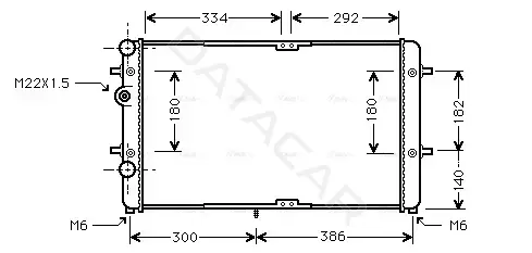 Радиатор охлаждения AVA VNA2180