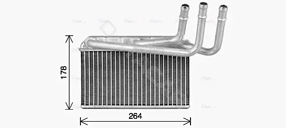 Радиатор печки AVA BW6599