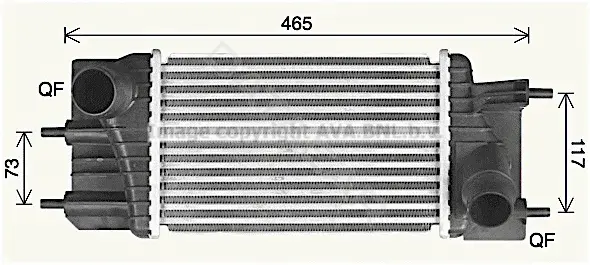 Интеркулер AVA DN4460