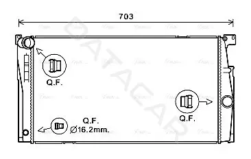 Радиатор охлаждения AVA BW2624