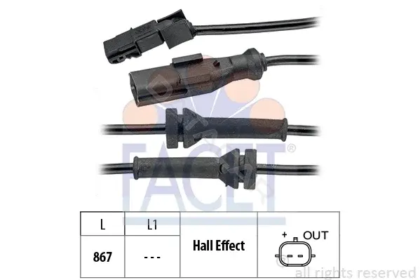 Датчик АБС FACET 21.0053