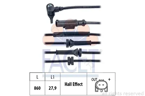 Датчик АБС FACET 21.0098