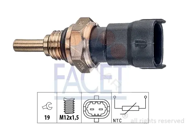 Датчик температуры охлаждающей жидкости FACET 7.3386