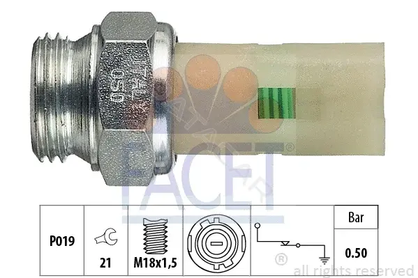 Датчик давления масла FACET 7.0075