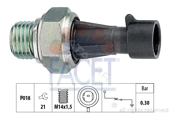 Датчик давления масла FACET 7.0096