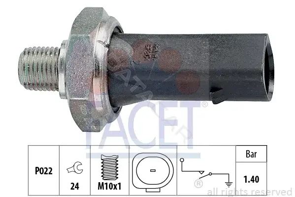 Датчик давления масла FACET 7.0135