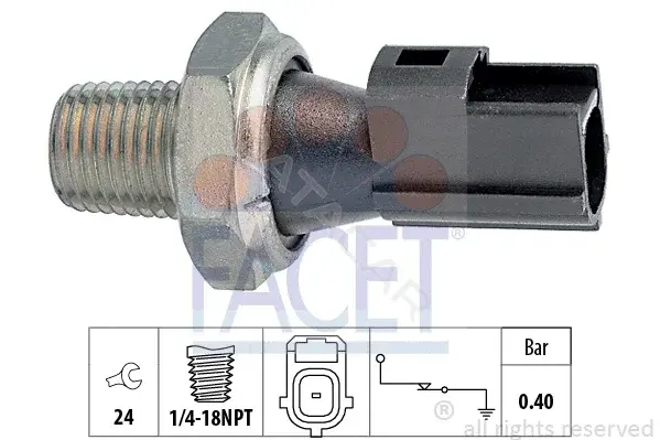 Датчик давления масла FACET 7.0156
