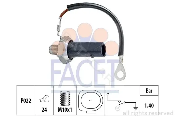 Датчик давления масла FACET 7.0167