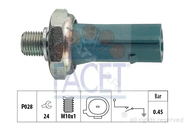 Датчик давления масла FACET 7.0174