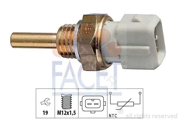 Датчик температуры охлаждающей жидкости FACET 7.3127